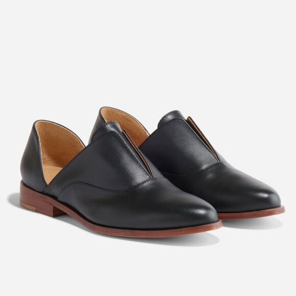 Nisolo Shoes - Nisolo Emma d'Orsay Oxford - Black Leather | Size 8